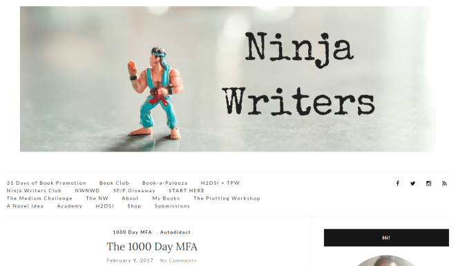 ninja writers mfa